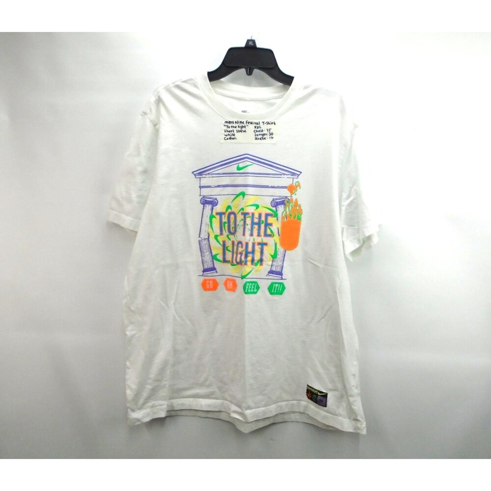 Nike Max90 "To The Light" RARE Festival T-Shirt Short Sleeve White Graphic